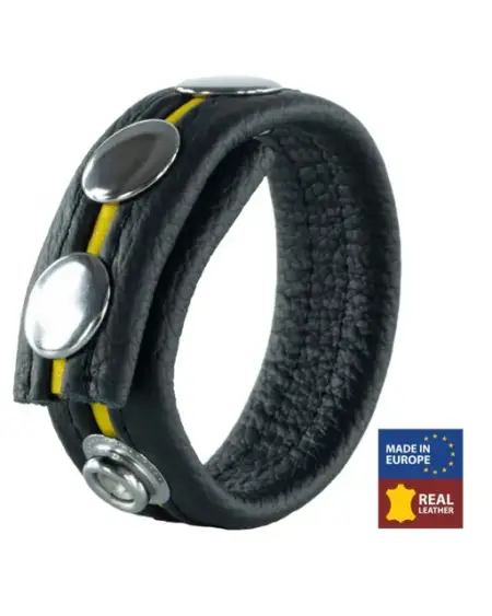 Anillo de cuero con 3 presiones